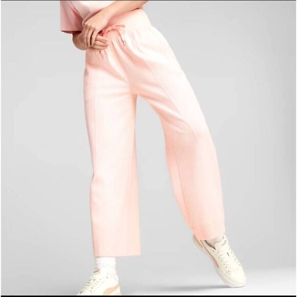 Puma Pink HER Women's Straight Leg Pants Size XL NWT D16 - Picture 2 of 12